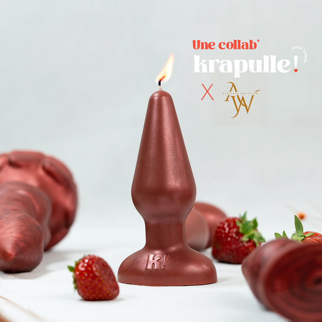 Bougie Plug Wax Play basse température Krapulle x Ateliers Wölfling