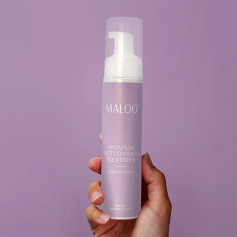 Mousse Nettoyante Sextoys - MALOO – vue du produit – Krapulle