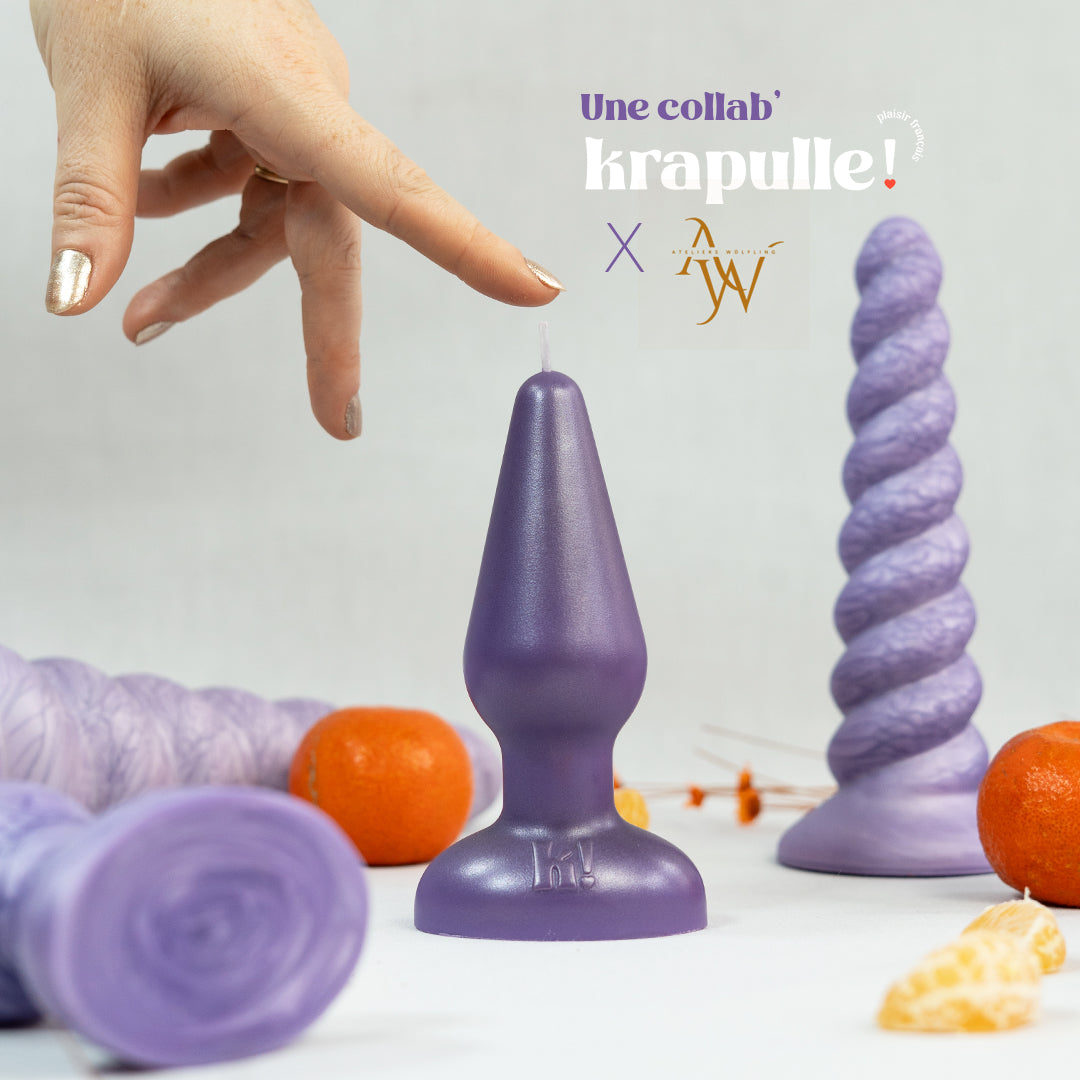 Bougie Plug Wax Play basse température Krapulle x Ateliers Wölfling
