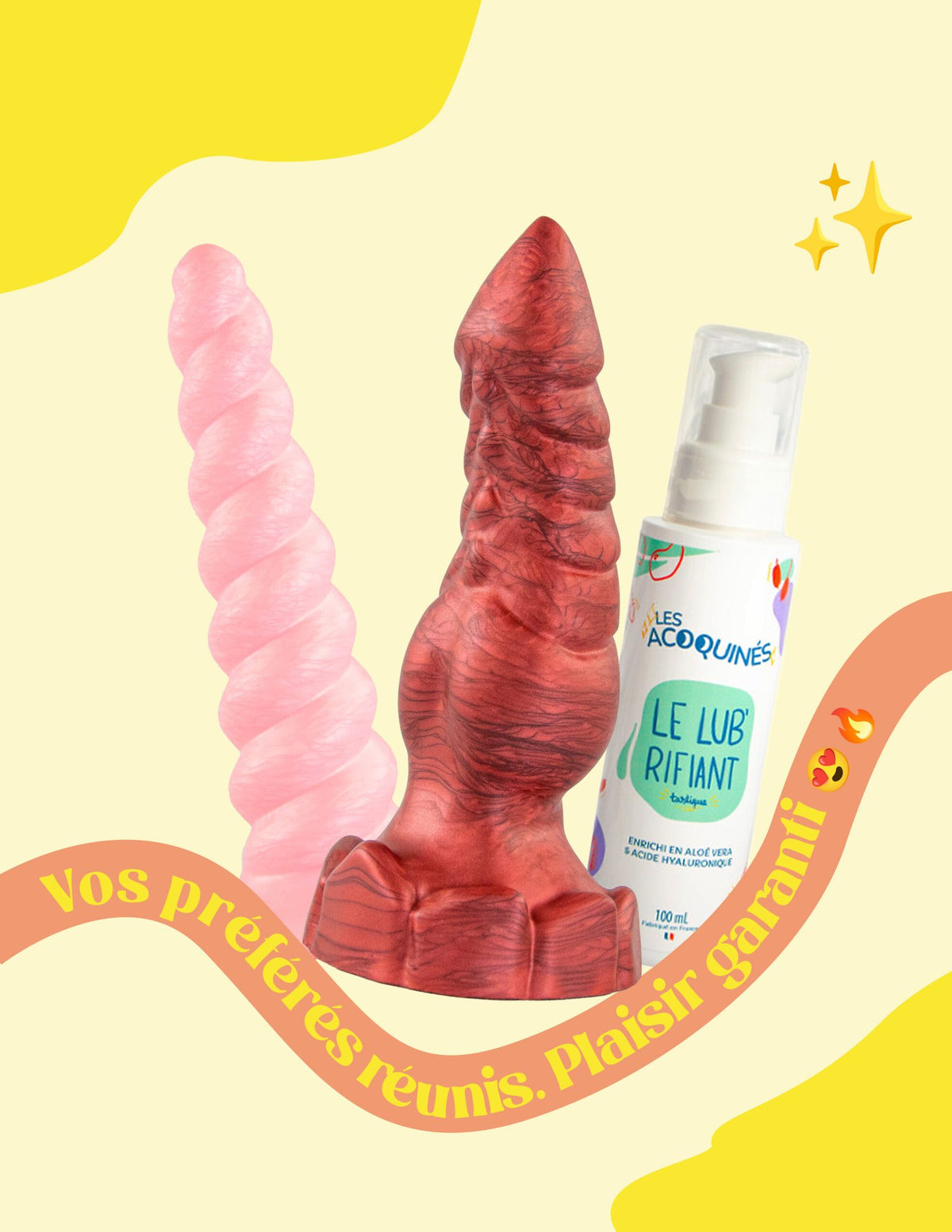 Coffret Best Seller avec La Licorne S, Pili S et Lubrifiant’astique