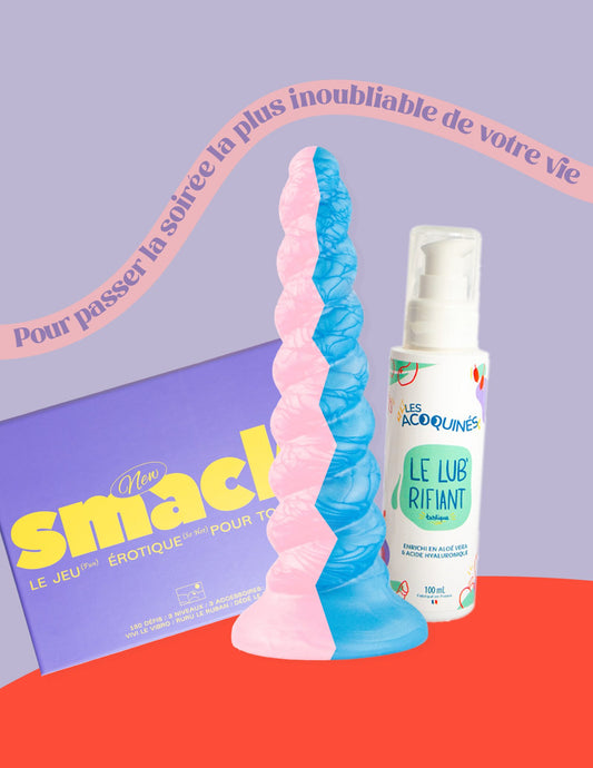 Coffret Soirée Krapuleuse avec Smack V2, La Licorne S et Lubrifiant’astique